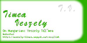 timea veszely business card